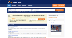 Desktop Screenshot of geteventjobs.com